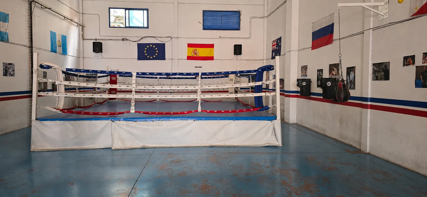 Tatami y ring de boxeo en S.F Team Rivas